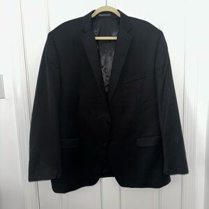 Calvin Klein Men's Black Two-Button Suit Jacket